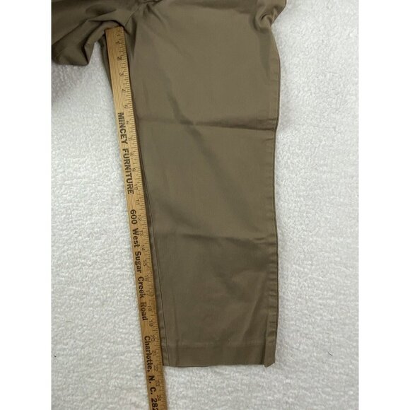 Talbots Pants Womens 8 Khaki Crop Capri Chino Stretch 3 Button Sailor 31x22 - Picture 11 of 15